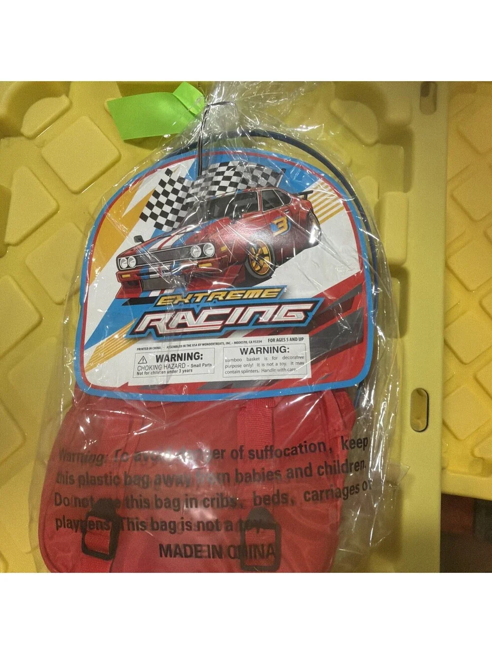 Prefilled Extreme Racing Backpack  Basket Gift Set